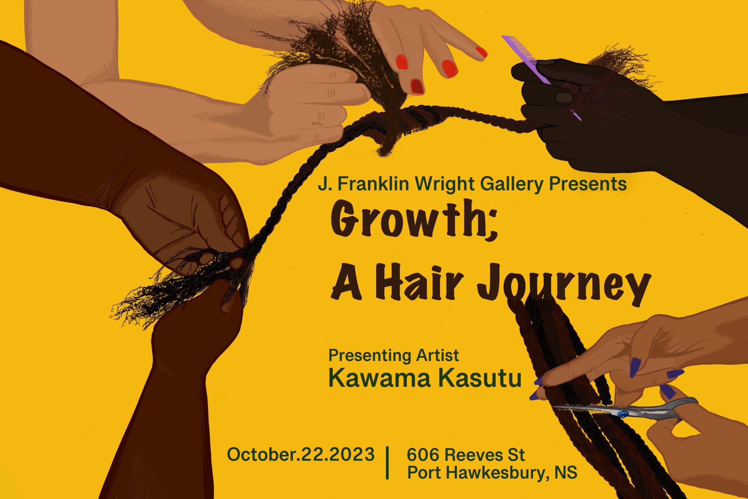 J. Franklin Wright Gallery Presents: Growth: A Hair Journey by Kawama Kasutu