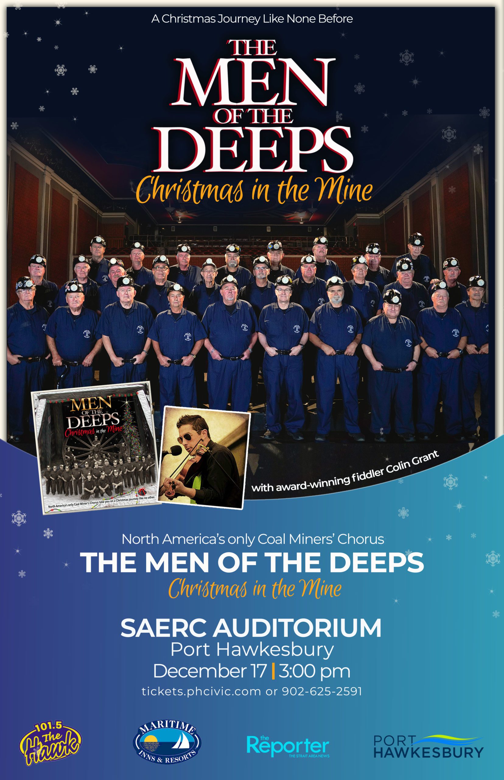 Show Announcement: The Men of the Deeps-Christmas in the Mine with Colin Grant